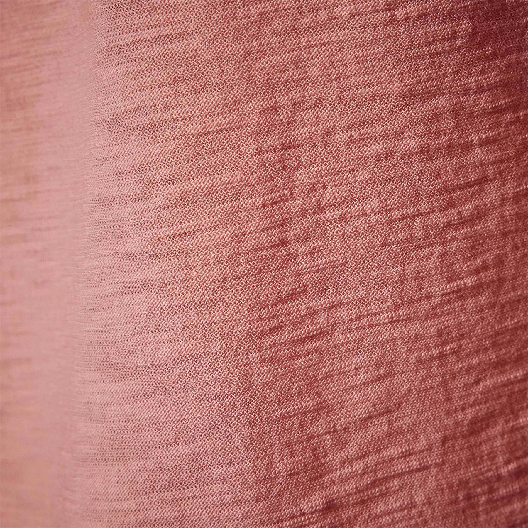 Sheer Slub Crew Neck Tee - Flamingo