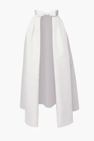 Silk Faille Bow Convertible Skirt