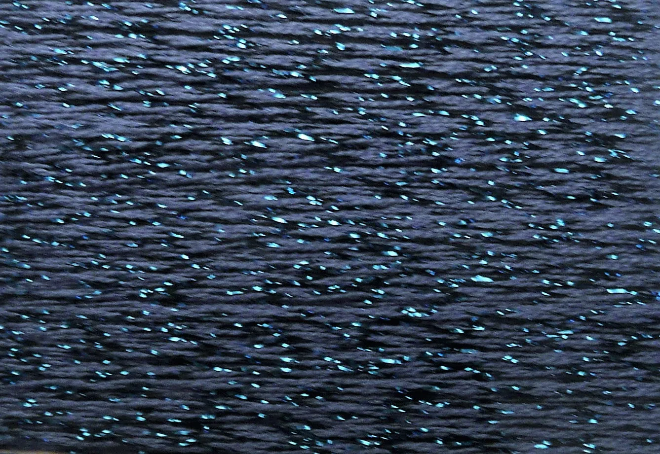 Silk Lame Braid 13 Count- Blues, Purples, Greens,