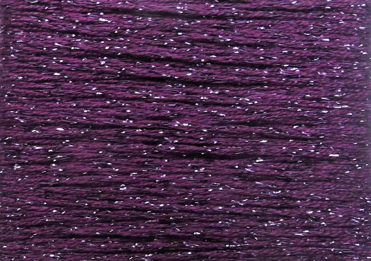 Silk Lame Braid 13 Count- Blues, Purples, Greens,