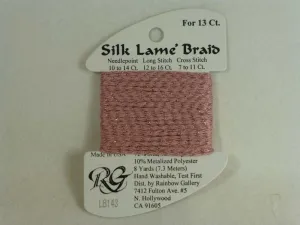 Silk Lame Braid LB143 Cameo Pink
