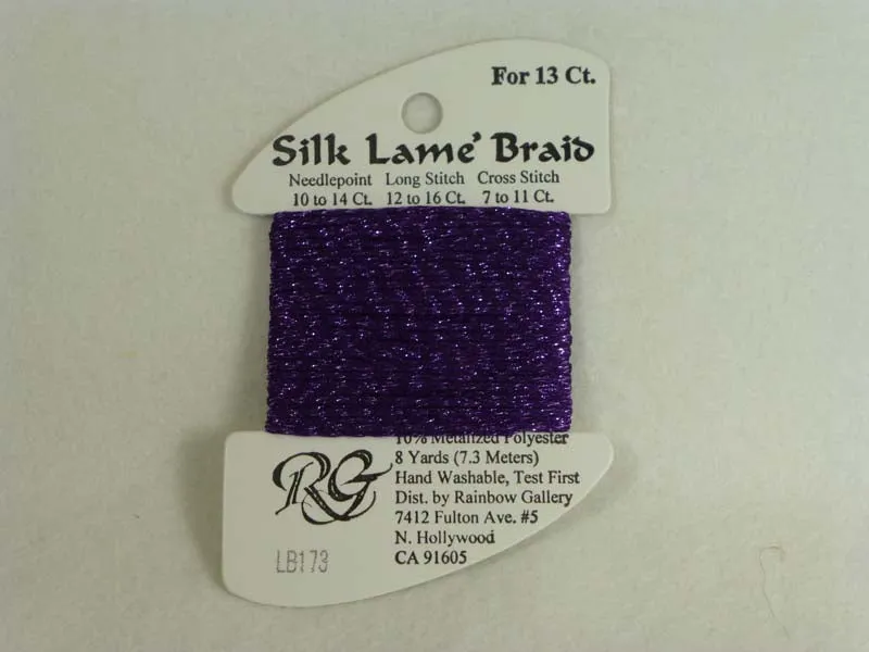 Silk Lame Braid LB173 Pansy