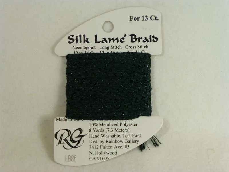 Silk Lame Braid LB86 Deep Forest Green