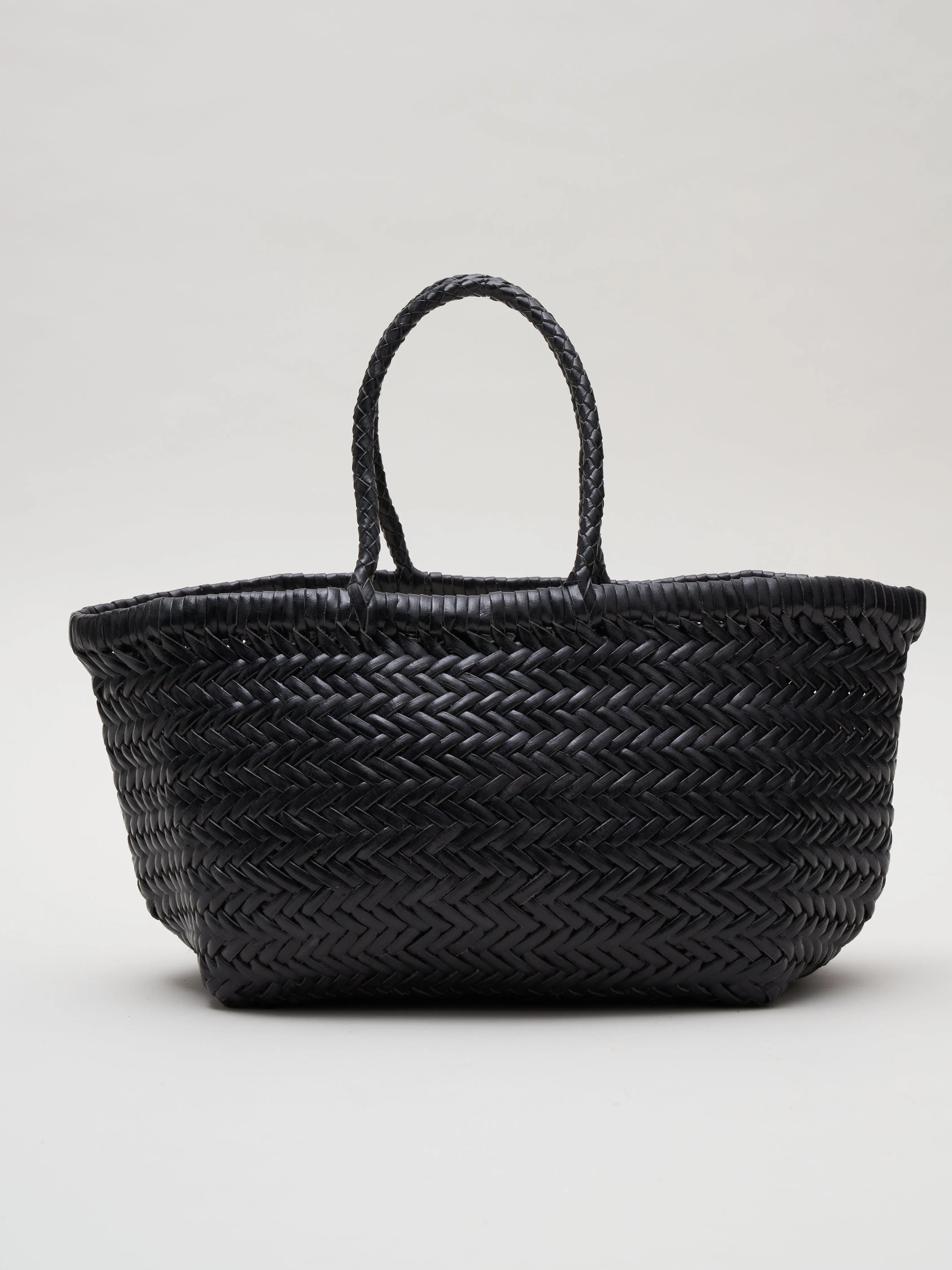small bamboo triple jump bag - black