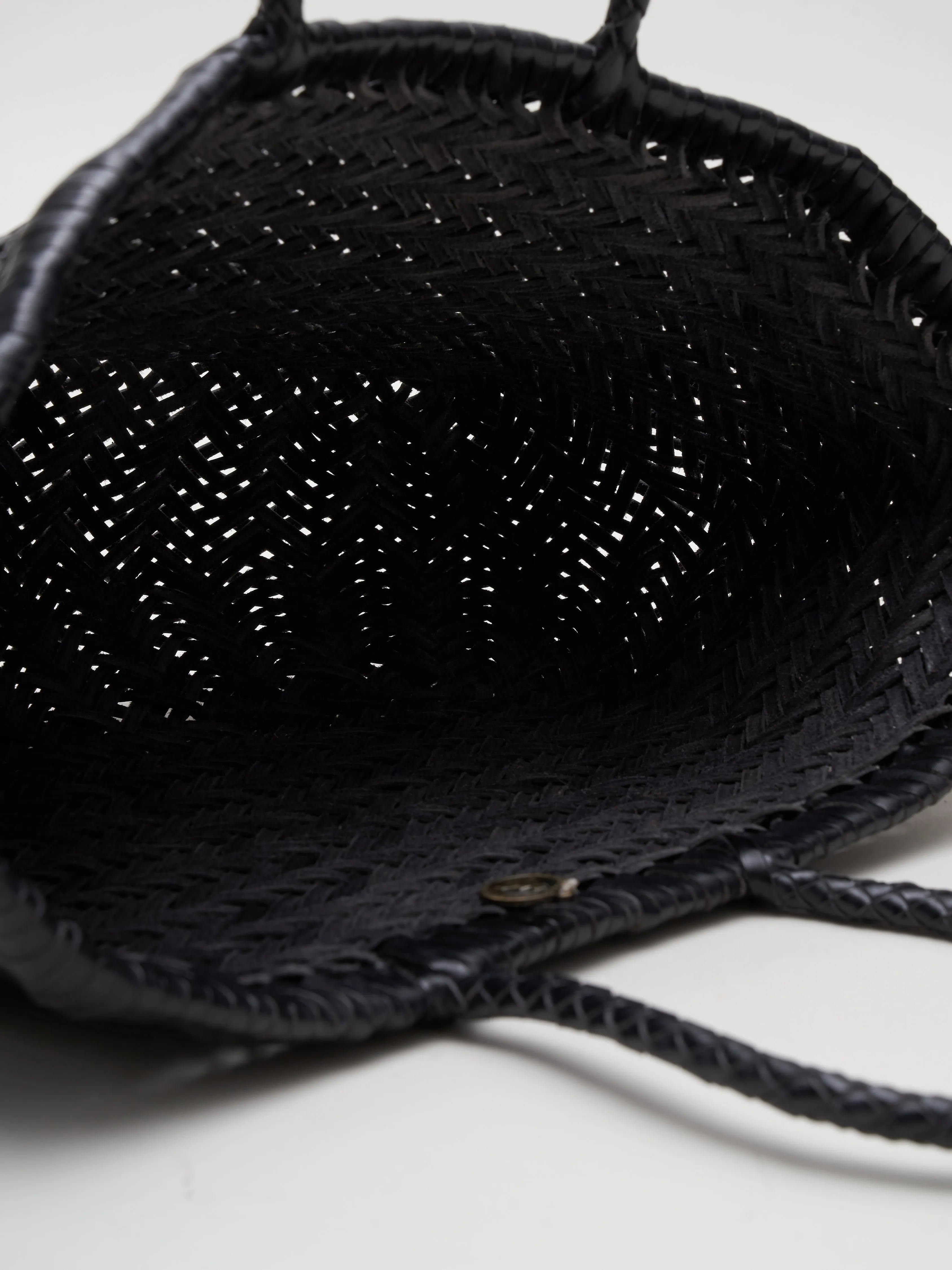 small bamboo triple jump bag - black