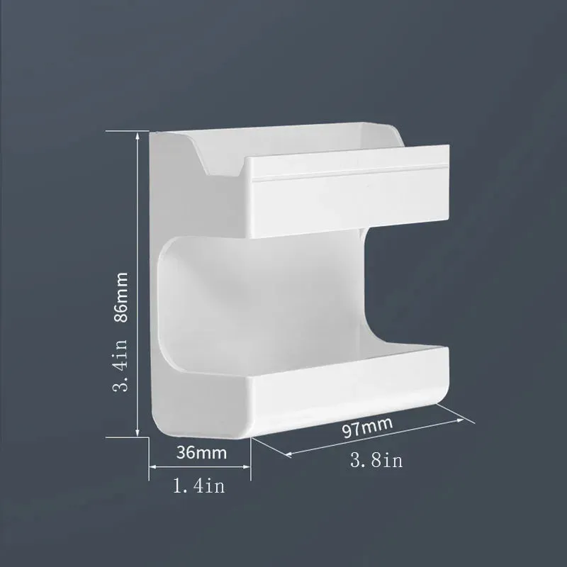 SmartSpace- Multi-Functional Wall-Mounted Organizer for Remote Controls & Phones