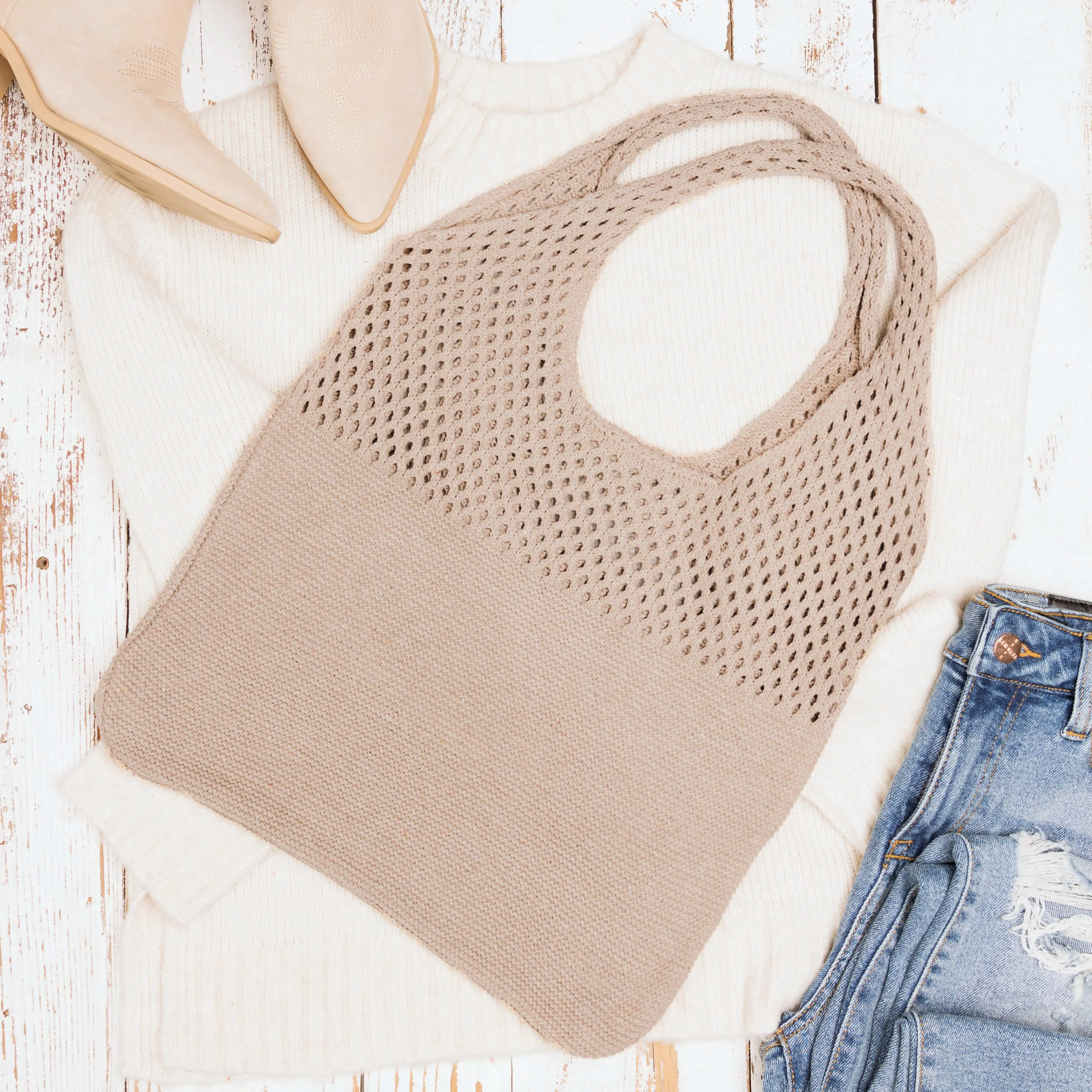 Soft Knit Hobo Shoulder Bag