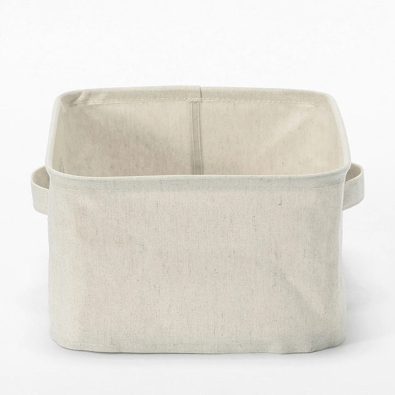 Soft Storage Box- Rectangle 37cm Shallow Natural 37x26x16cm