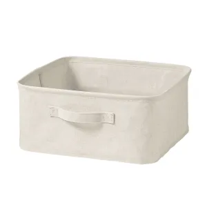 Soft Storage Box- Square 35cm Shallow Natural 35x35x16cm