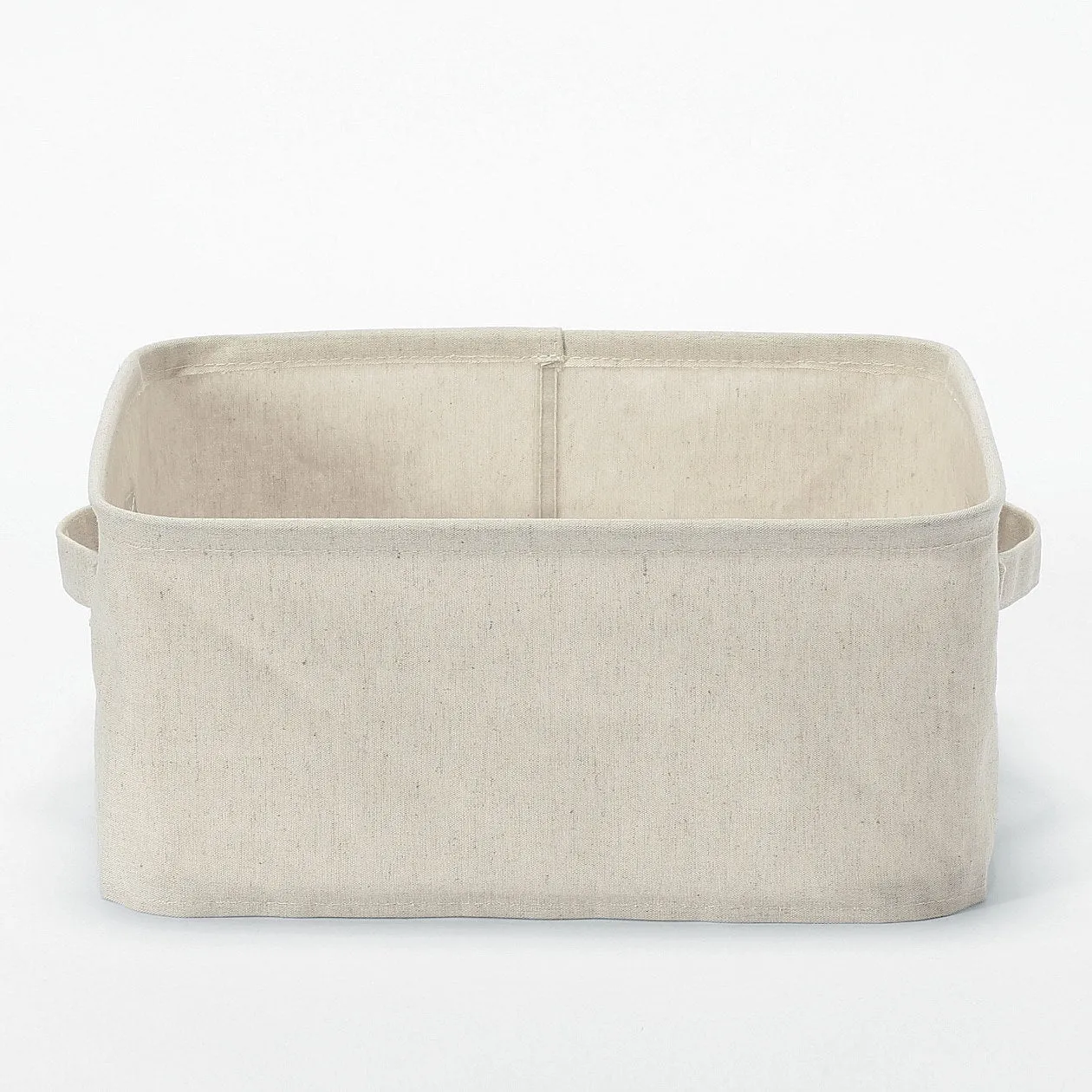 Soft Storage Box- Square 35cm Shallow Natural 35x35x16cm