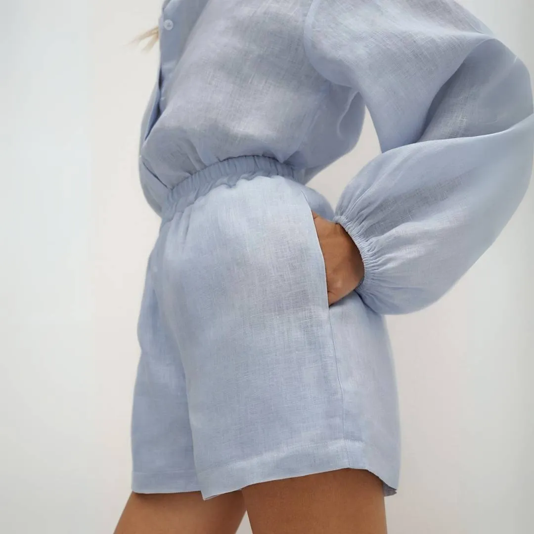 Sophia™ | Cotton-Linen Shorts Set