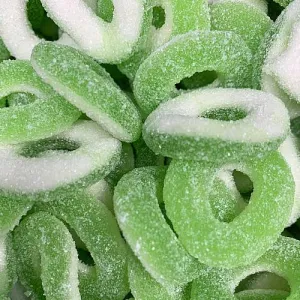 Sour Apple Rings - 250g Bag