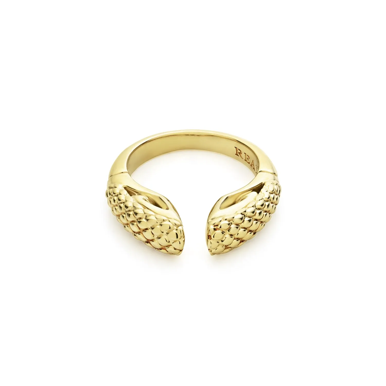 Spirit Python Stack Ring 5mm -18K Gold Vermeil