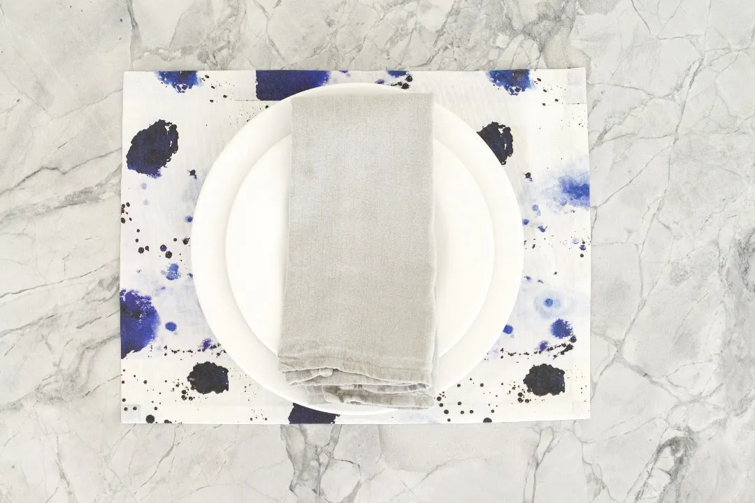 Splat Indigo Fabric
