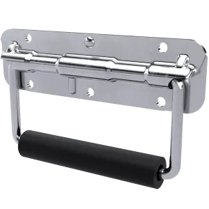 Spring-Loaded Surface Mount Handle – Heavy-Duty Steel with Padded Grip – 500 lbs Capacity