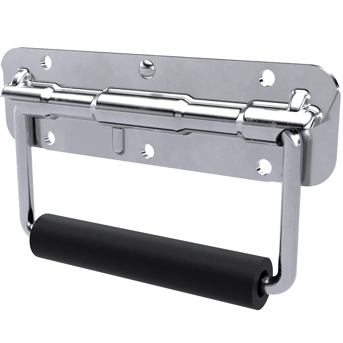 Spring-Loaded Surface Mount Handle – Heavy-Duty Steel with Padded Grip – 500 lbs Capacity