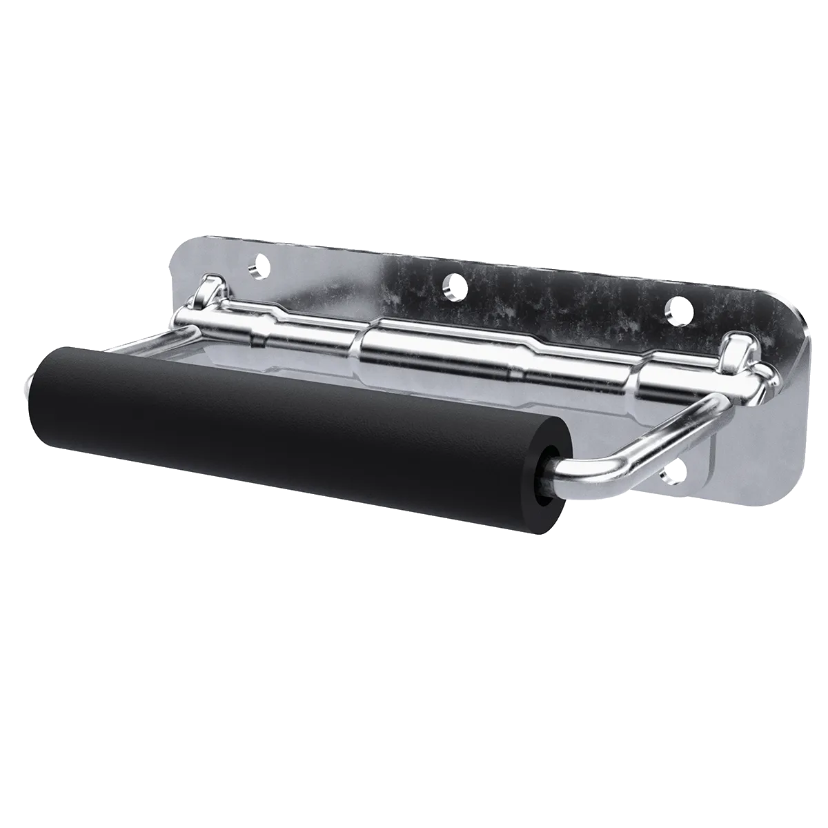 Spring-Loaded Surface Mount Handle – Heavy-Duty Steel with Padded Grip – 500 lbs Capacity