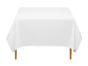 SQUARE POLY LINENS | 72" x 72" - WHITE