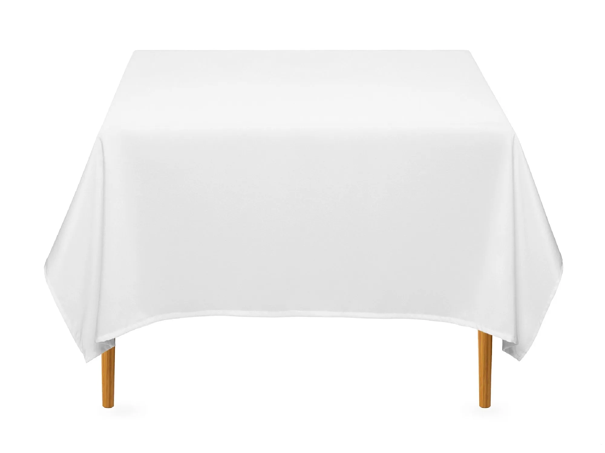 SQUARE POLY LINENS | 72" x 72" - WHITE