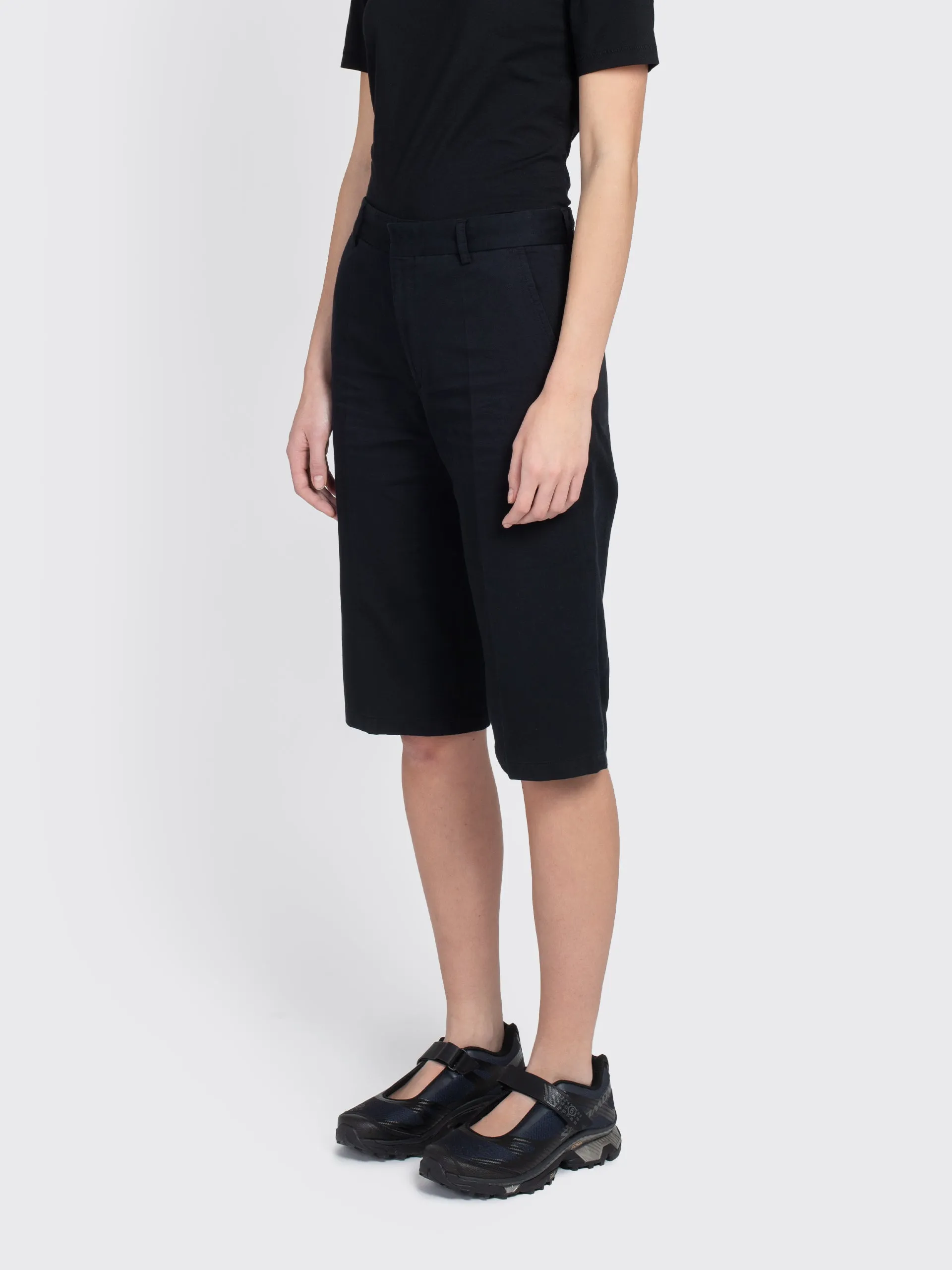 Straight Cotton Linen Shorts
