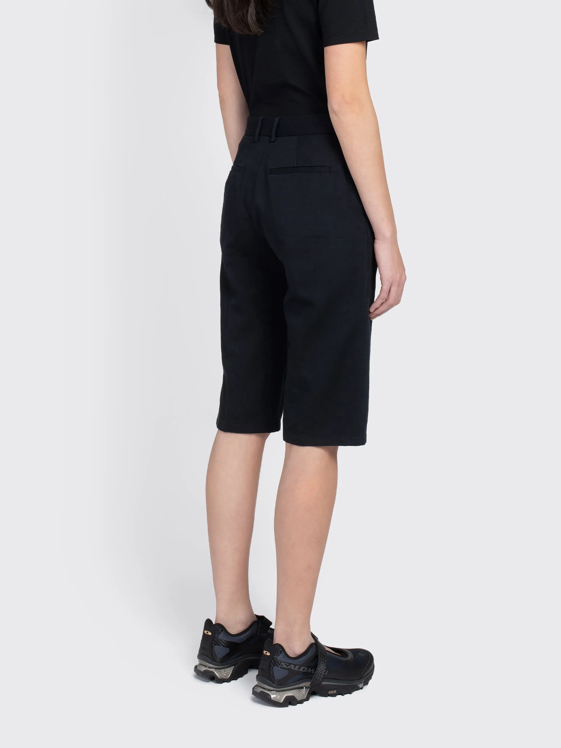 Straight Cotton Linen Shorts