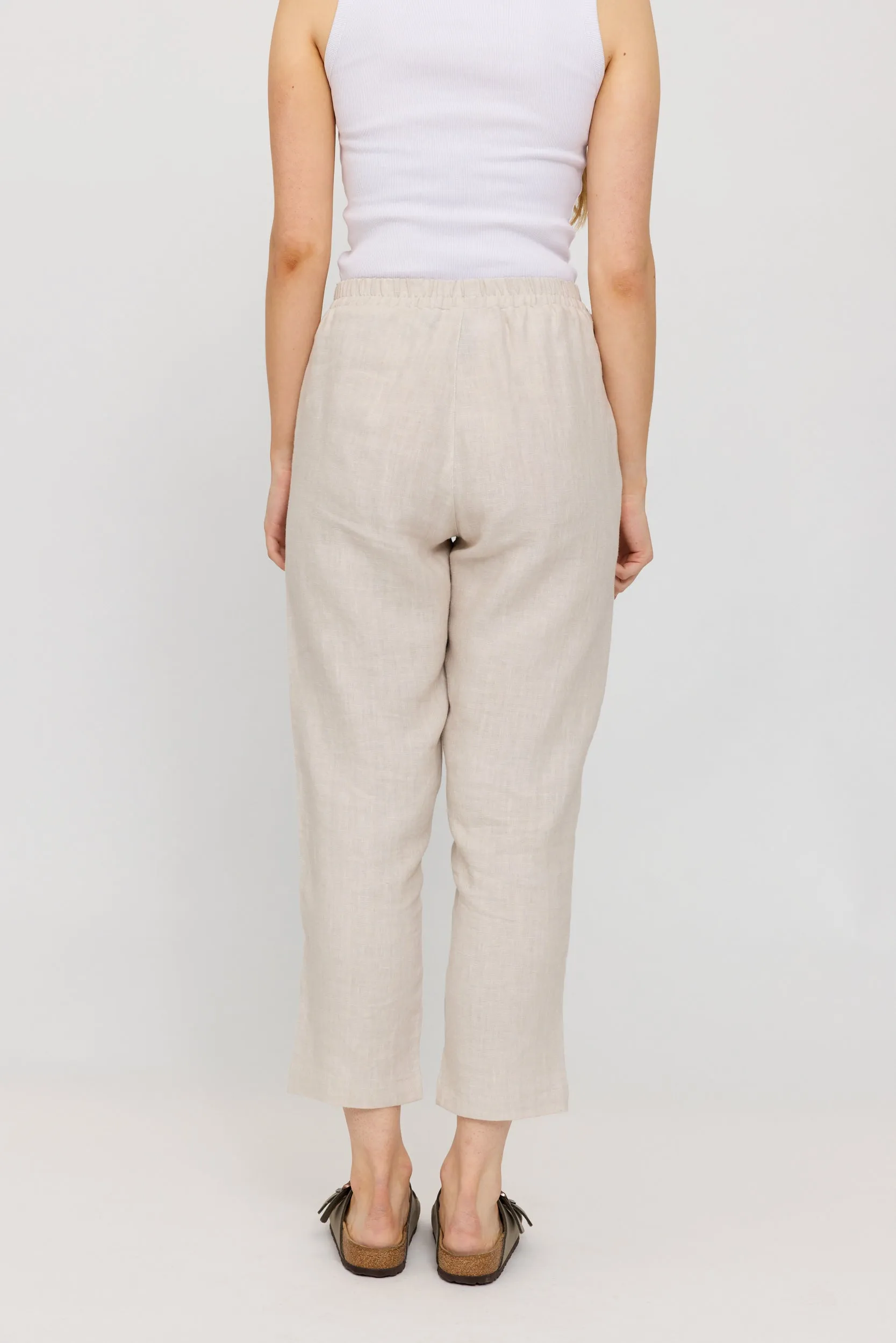 Straight Leg Linen Pants