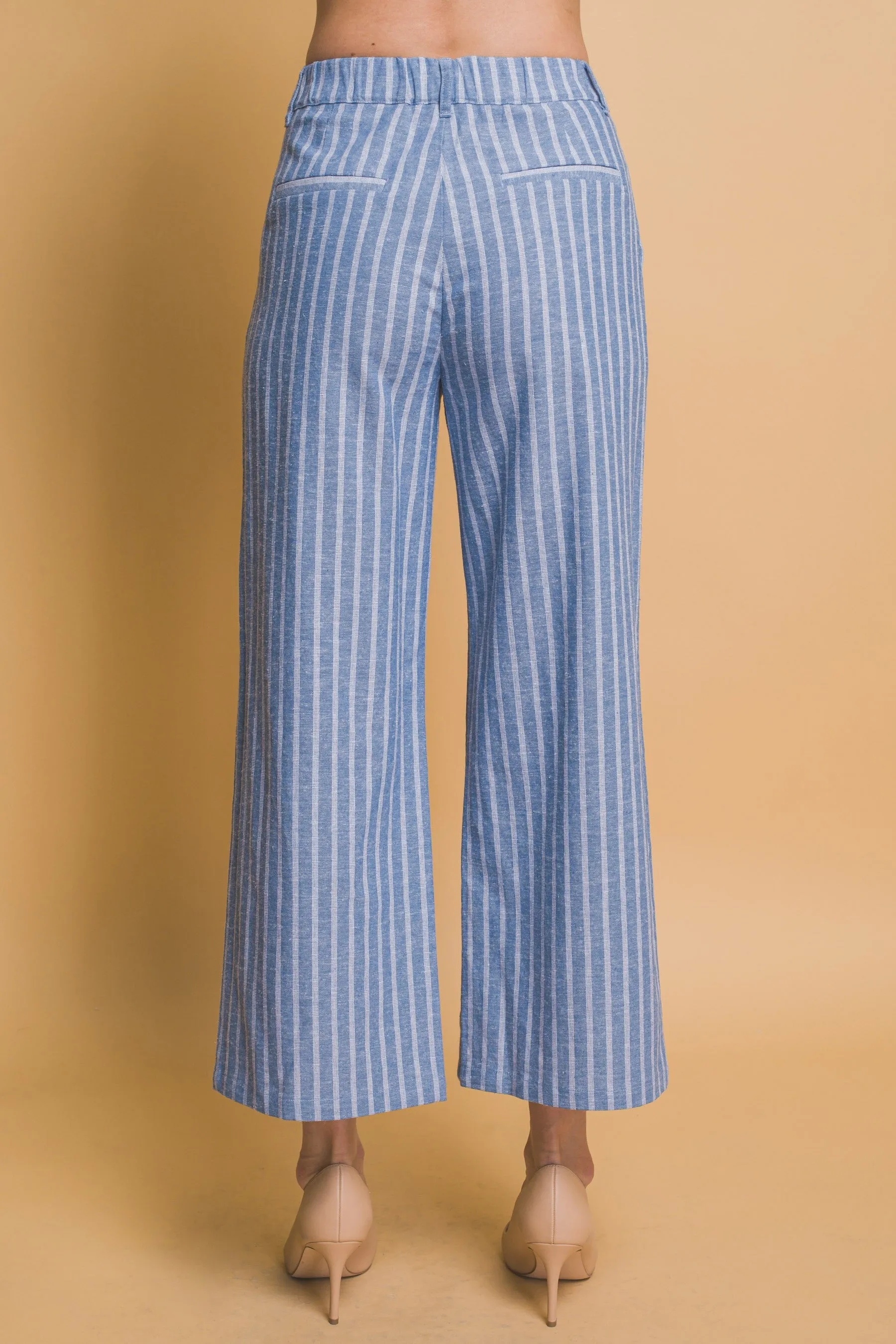 Stripe Linen Blend Pant