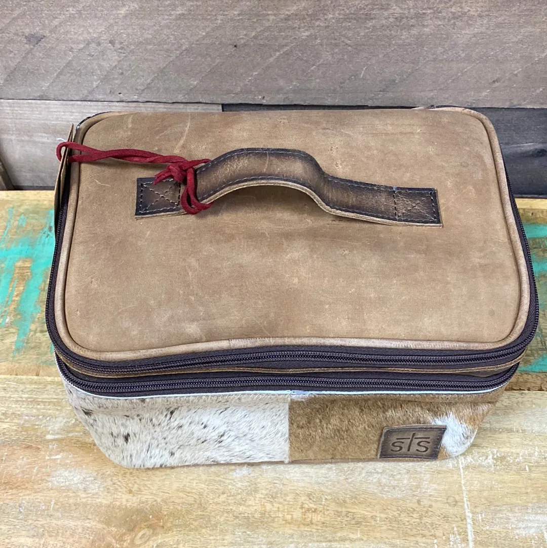 STS Cowhide Makeup Organizer