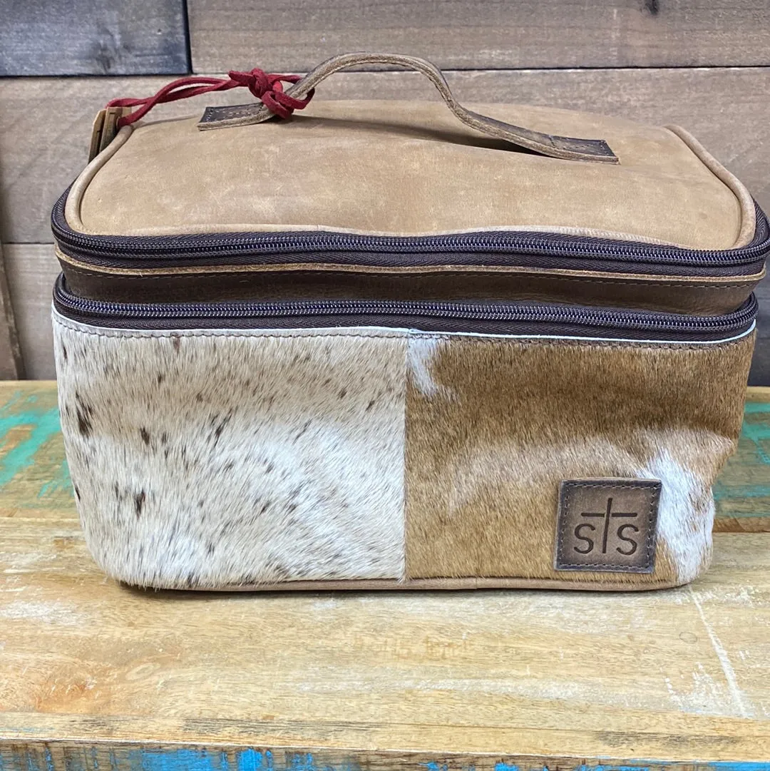 STS Cowhide Makeup Organizer