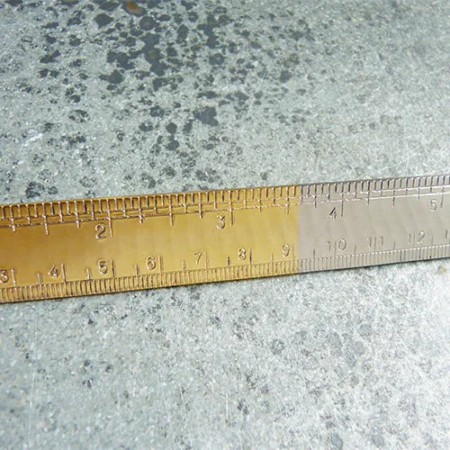 Studio Carta : 9in Metal Ruler - Gold Handle