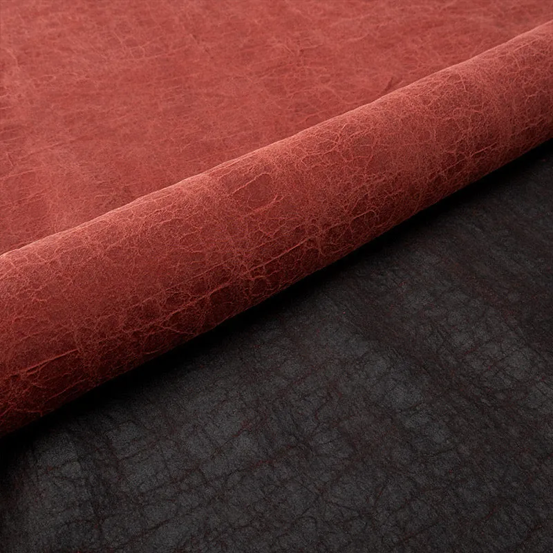 Subtle Bark Texture Twill - Burnt Orange