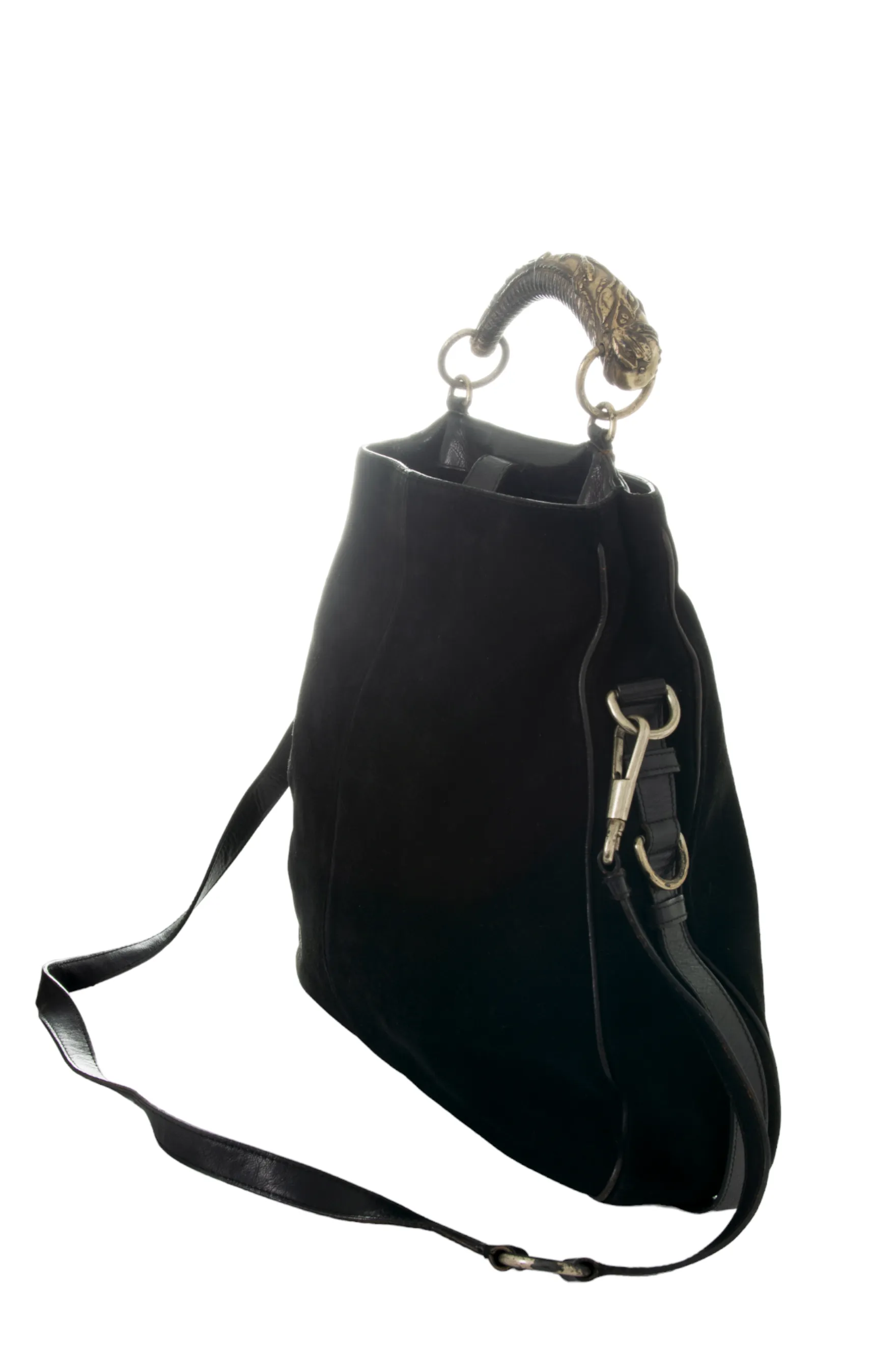 Suede Mombasa with Metal Handle