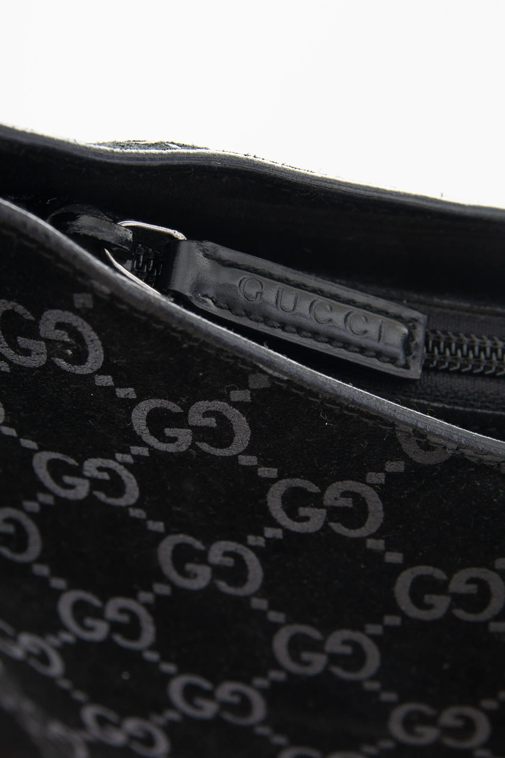 Suede Monogram Bag