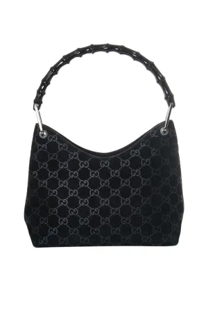 Suede Monogram Bag