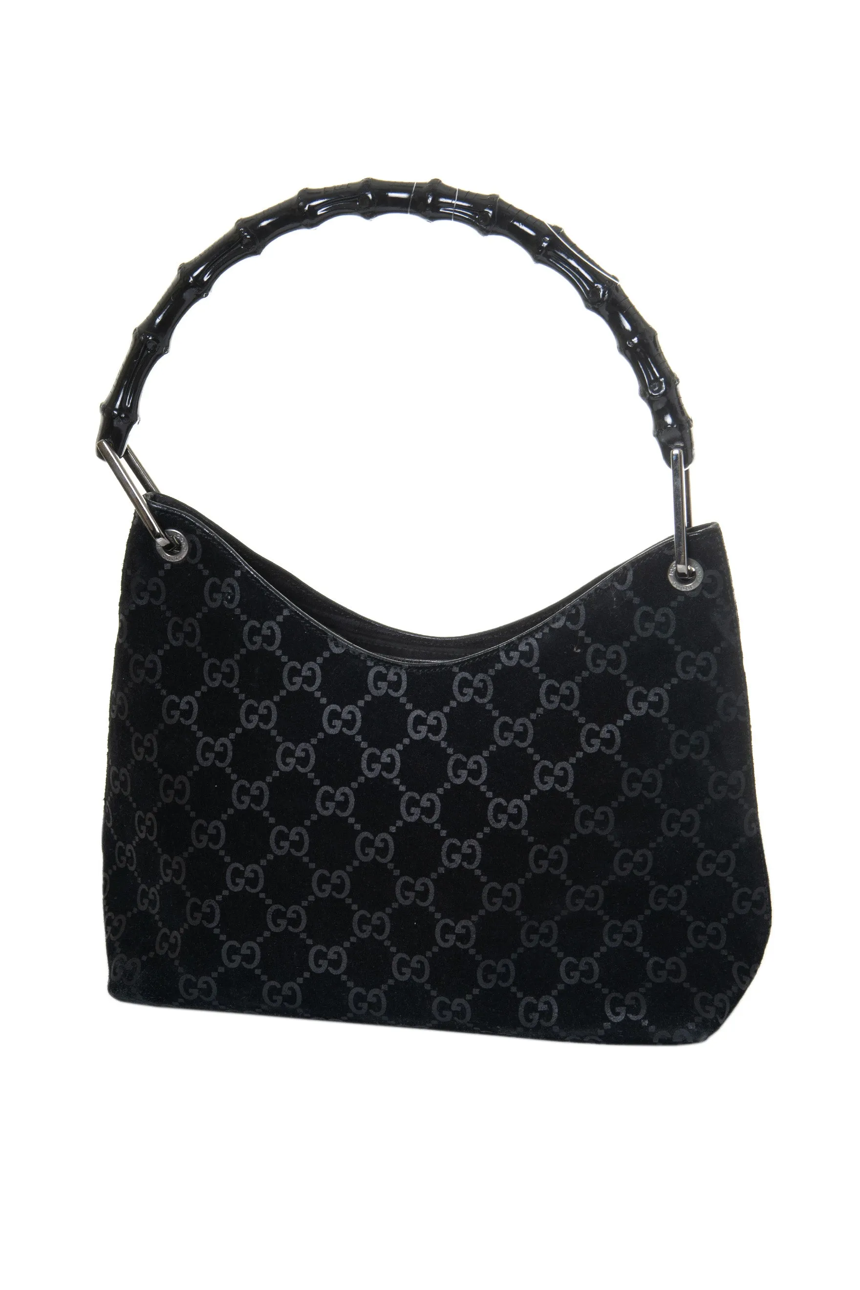 Suede Monogram Bag