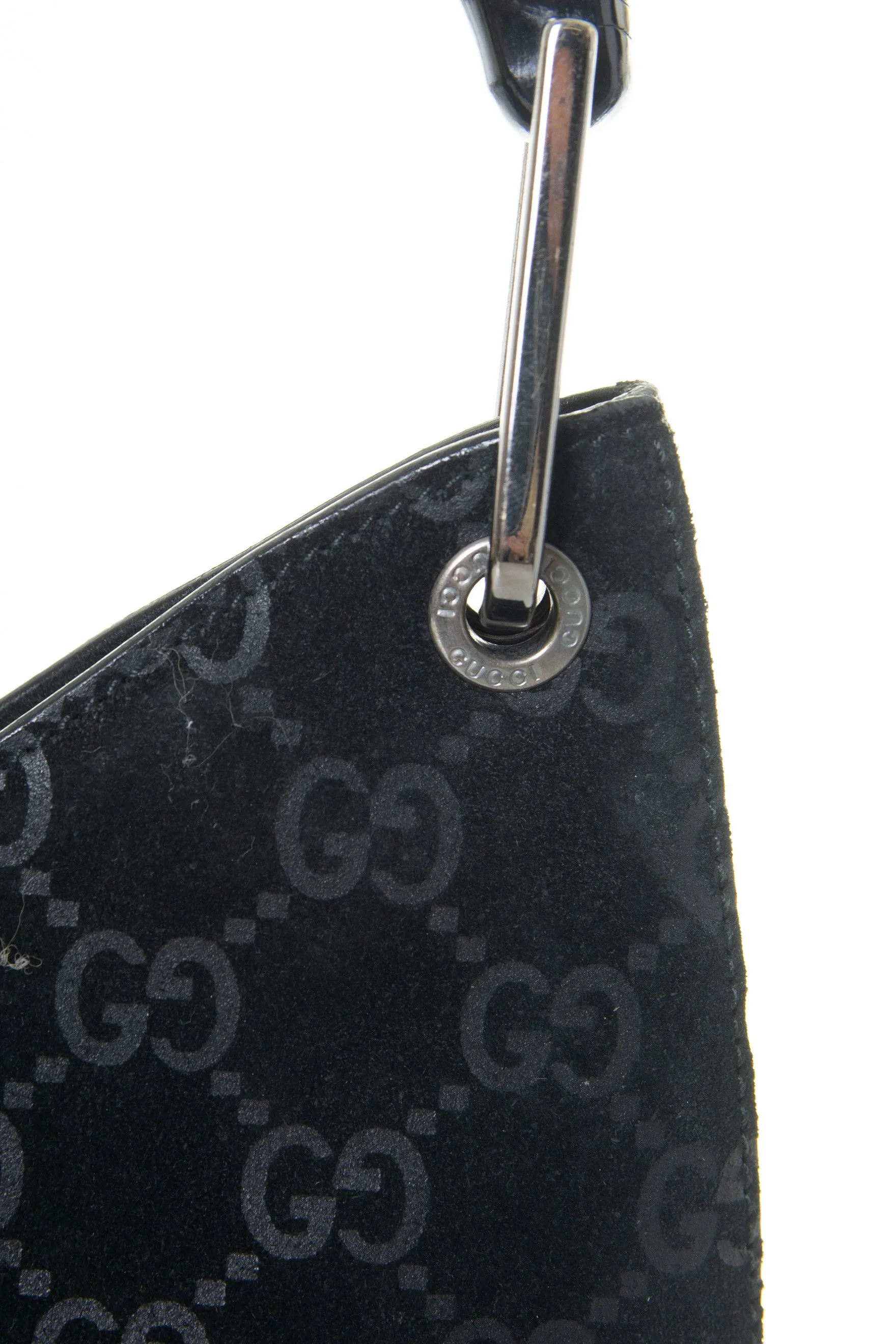 Suede Monogram Bag
