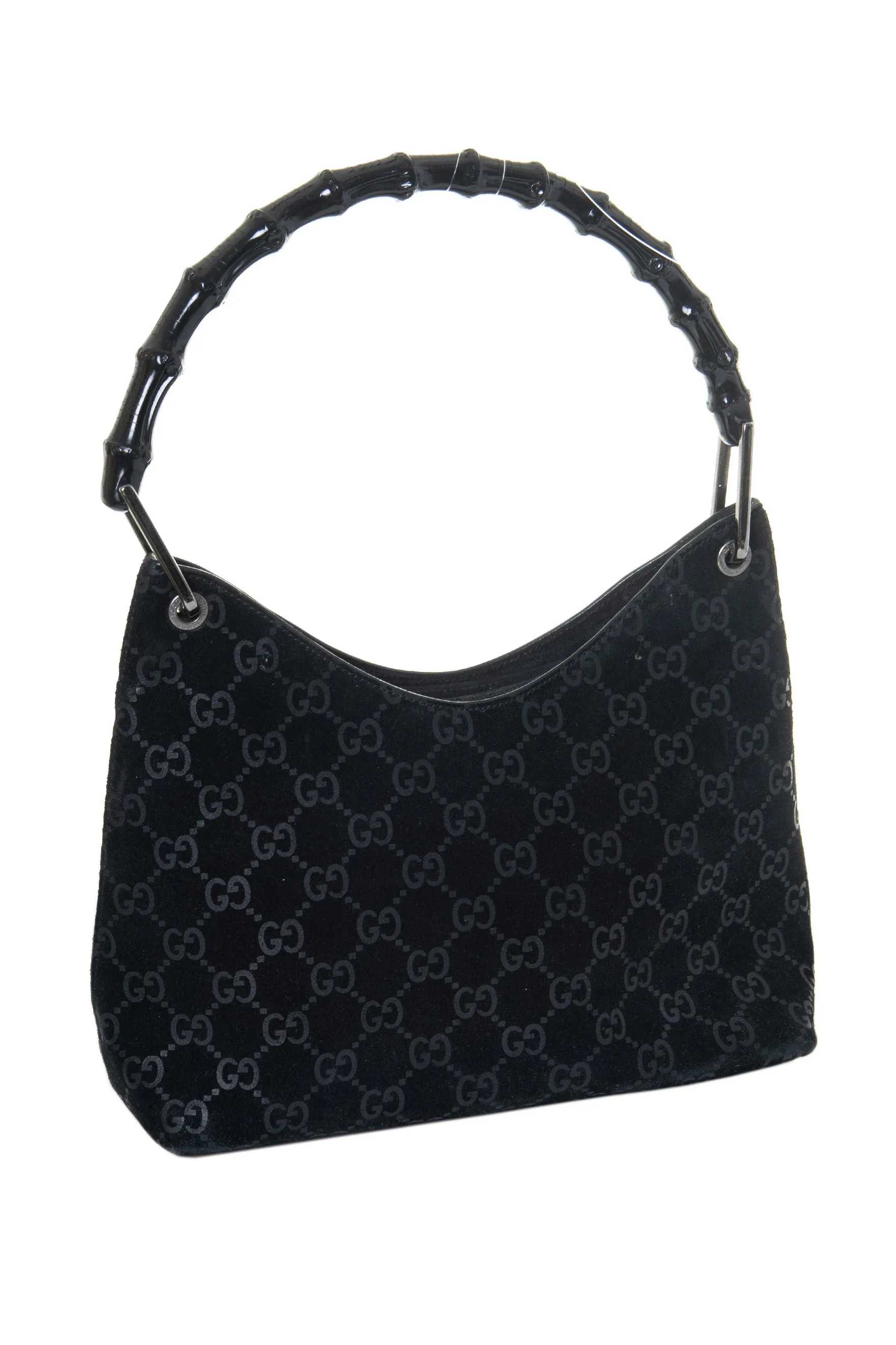 Suede Monogram Bag