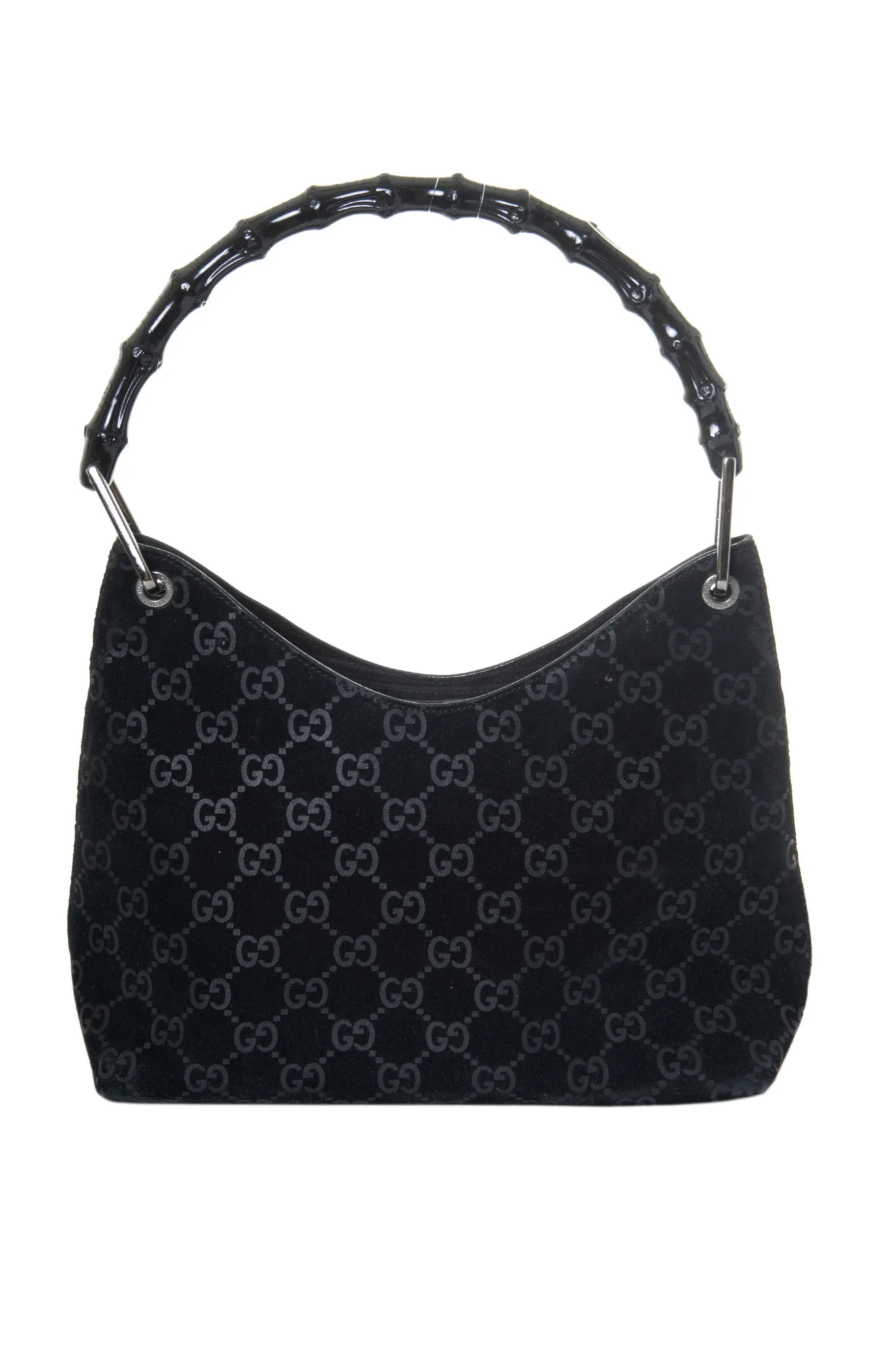 Suede Monogram Bag
