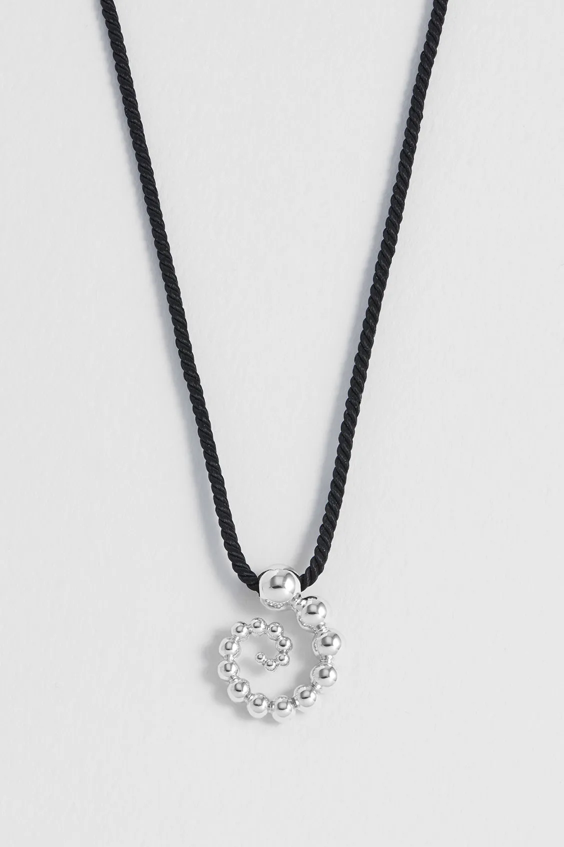 Swirl Cord Necklace