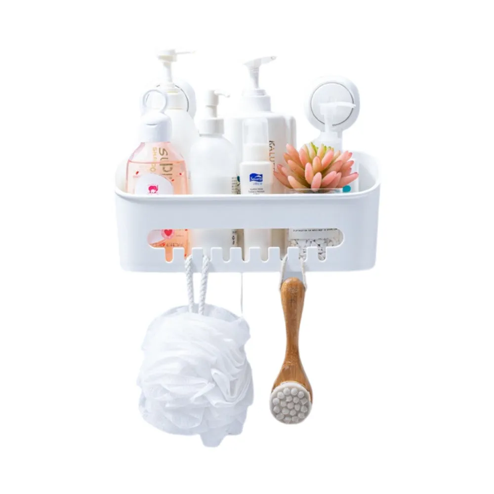Taili Suction Cup Square Storage Box - White