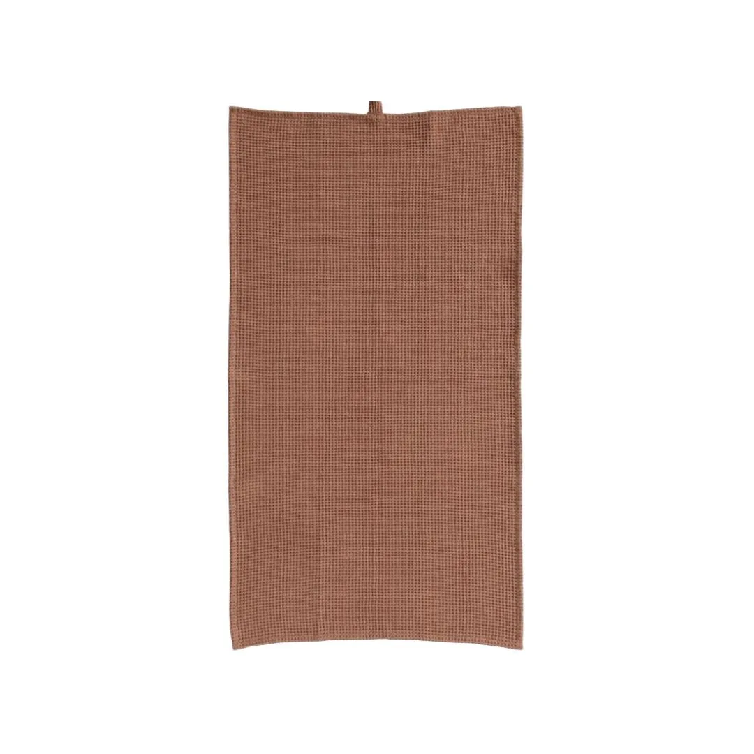 Terracotta Waffle Tea Towel