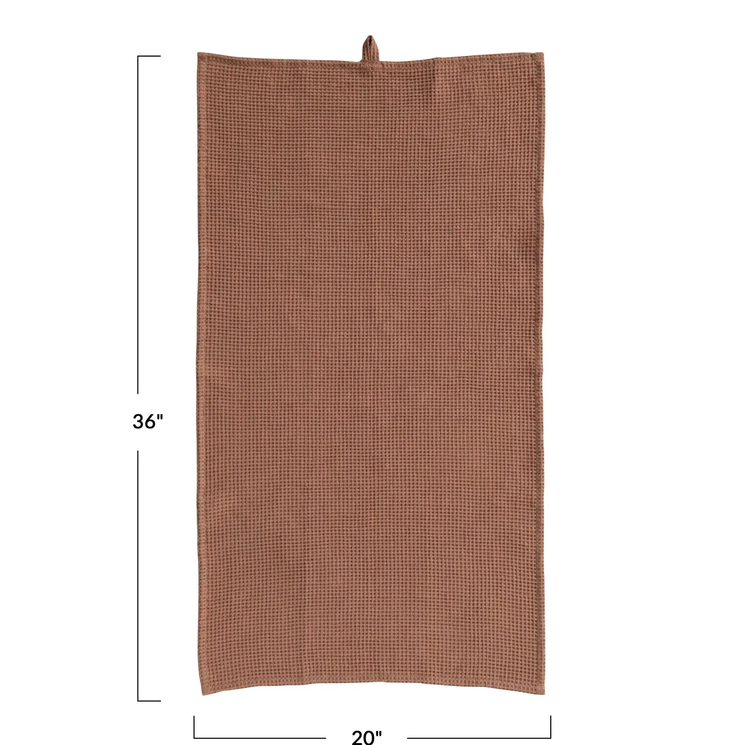 Terracotta Waffle Tea Towel