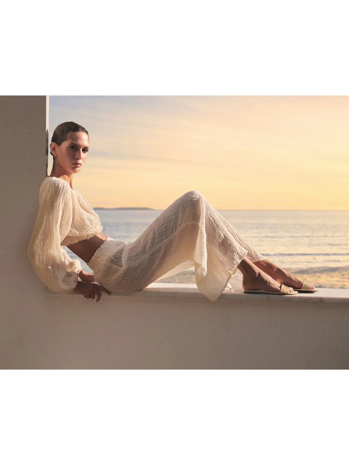 THALIA PANTS SAND BLOSSOM