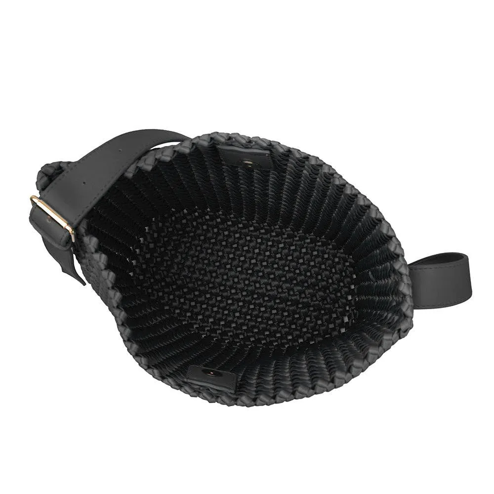 The Celine Hand-Woven Tote in Black