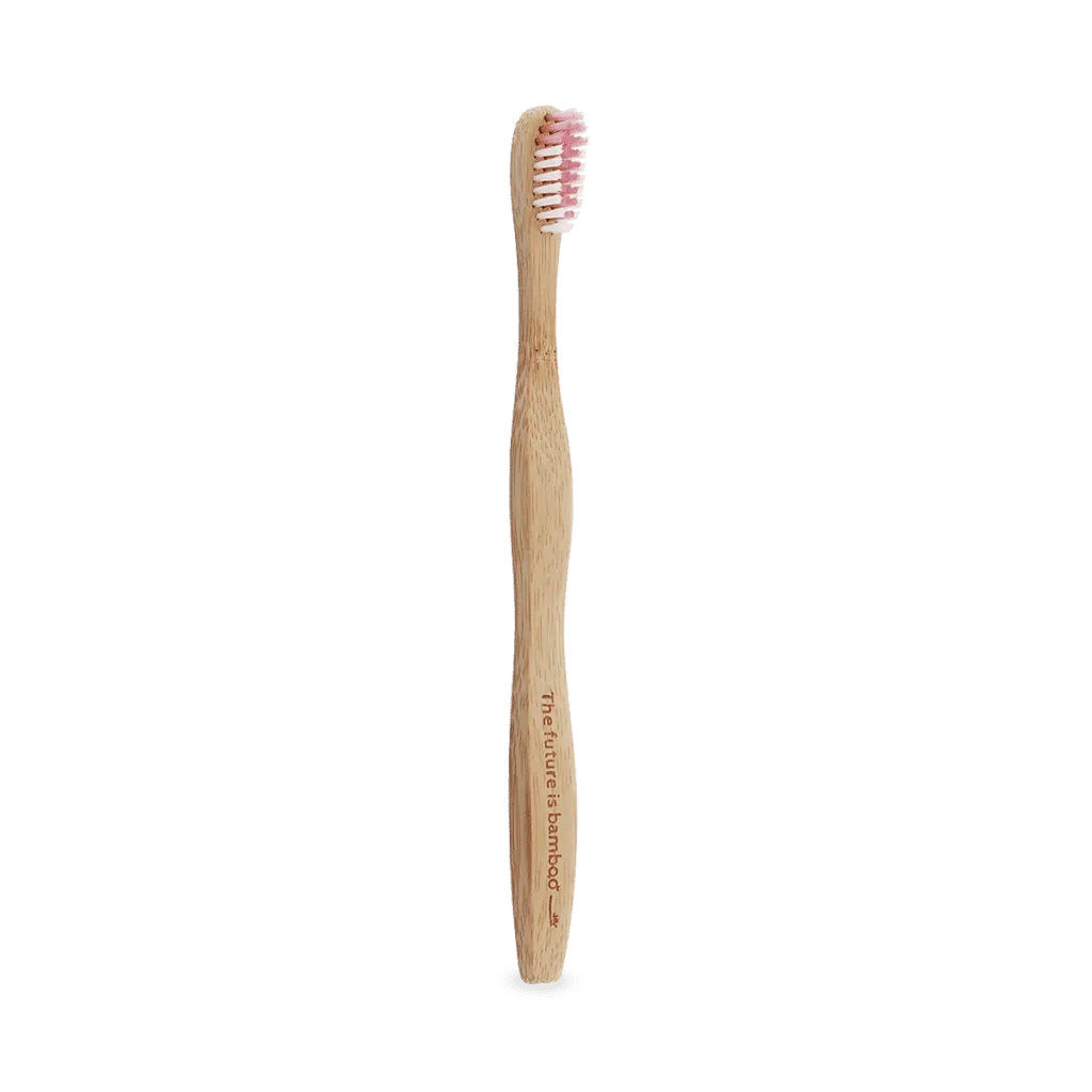 The Future Is Bamboo Adult Soft Bristle Tooth Brush - Pink