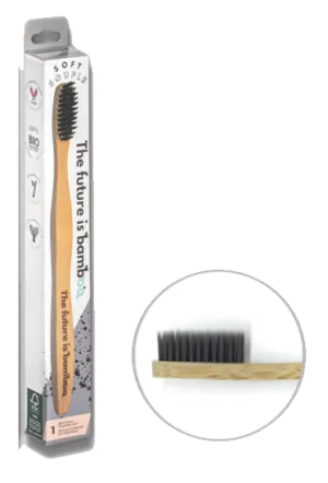 The Future is Bamboo Charcoal Soft Bamboo Toothbrush