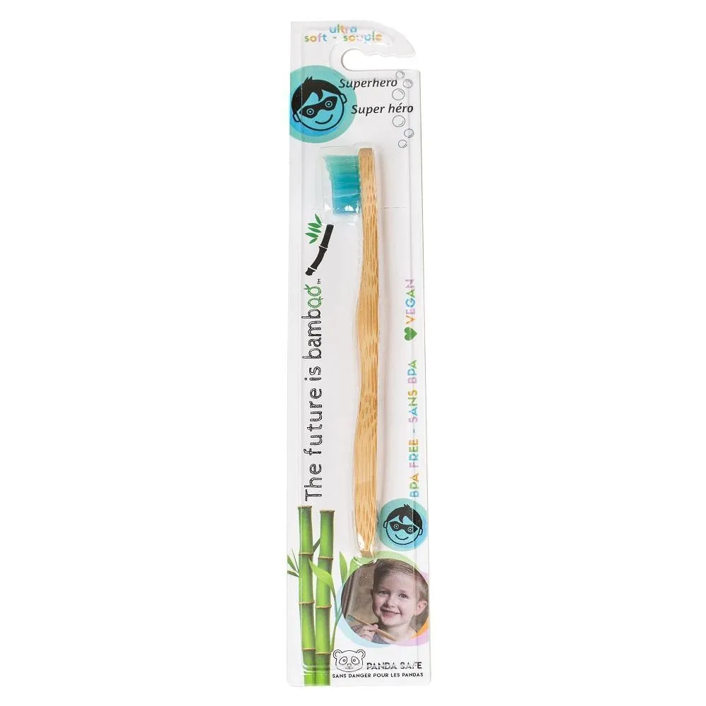 The Future Is Bamboo Kids Toothbrush (Superhero)