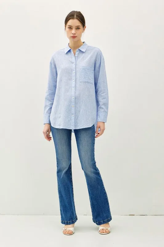 The Hudson Chambray Blouse