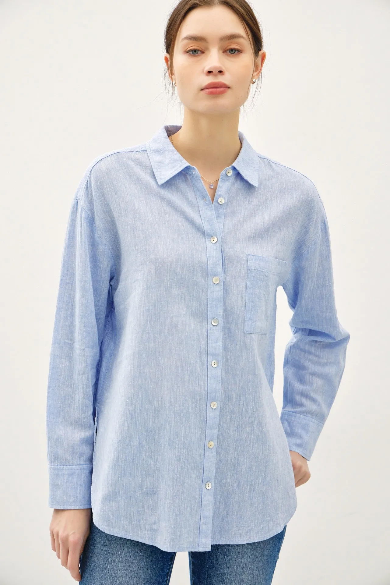 The Hudson Chambray Blouse