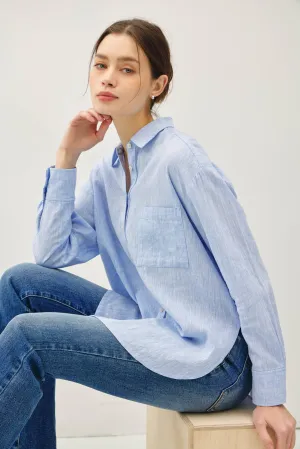 The Hudson Chambray Blouse
